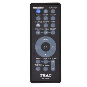 Fully Tested Teac RC-1223 Portable HI-FI System Remote Control for MC-DX90i